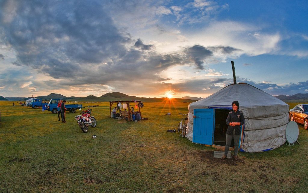 nomad, mongolia, nature, sunset, bogatto, modernization, meadow